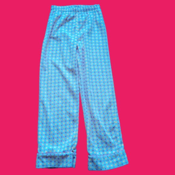 White Polka Dot Fleece Pajamas Girl Size 14 XL - Picture 3 of 4